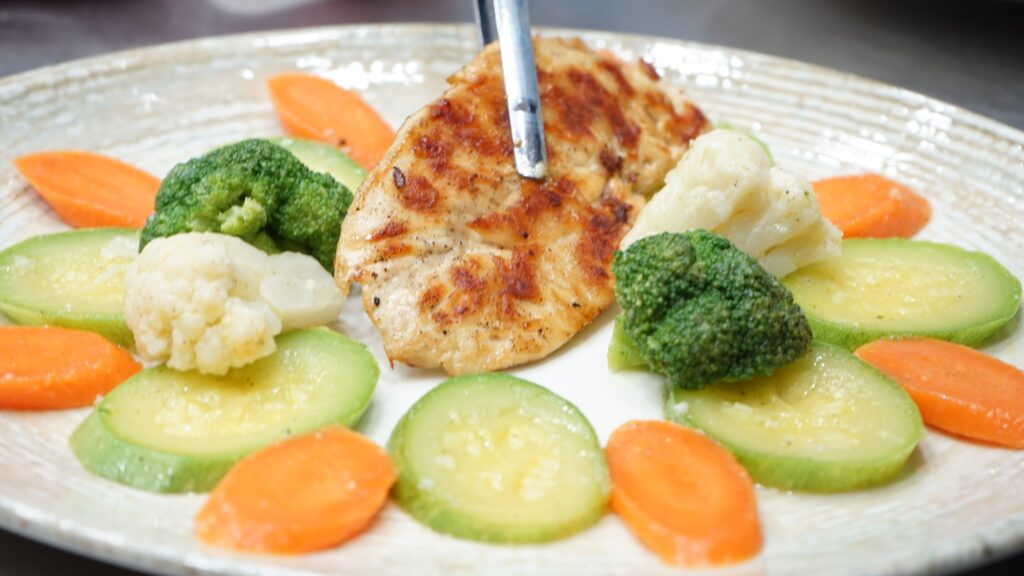 Chicken fillet with vegetables